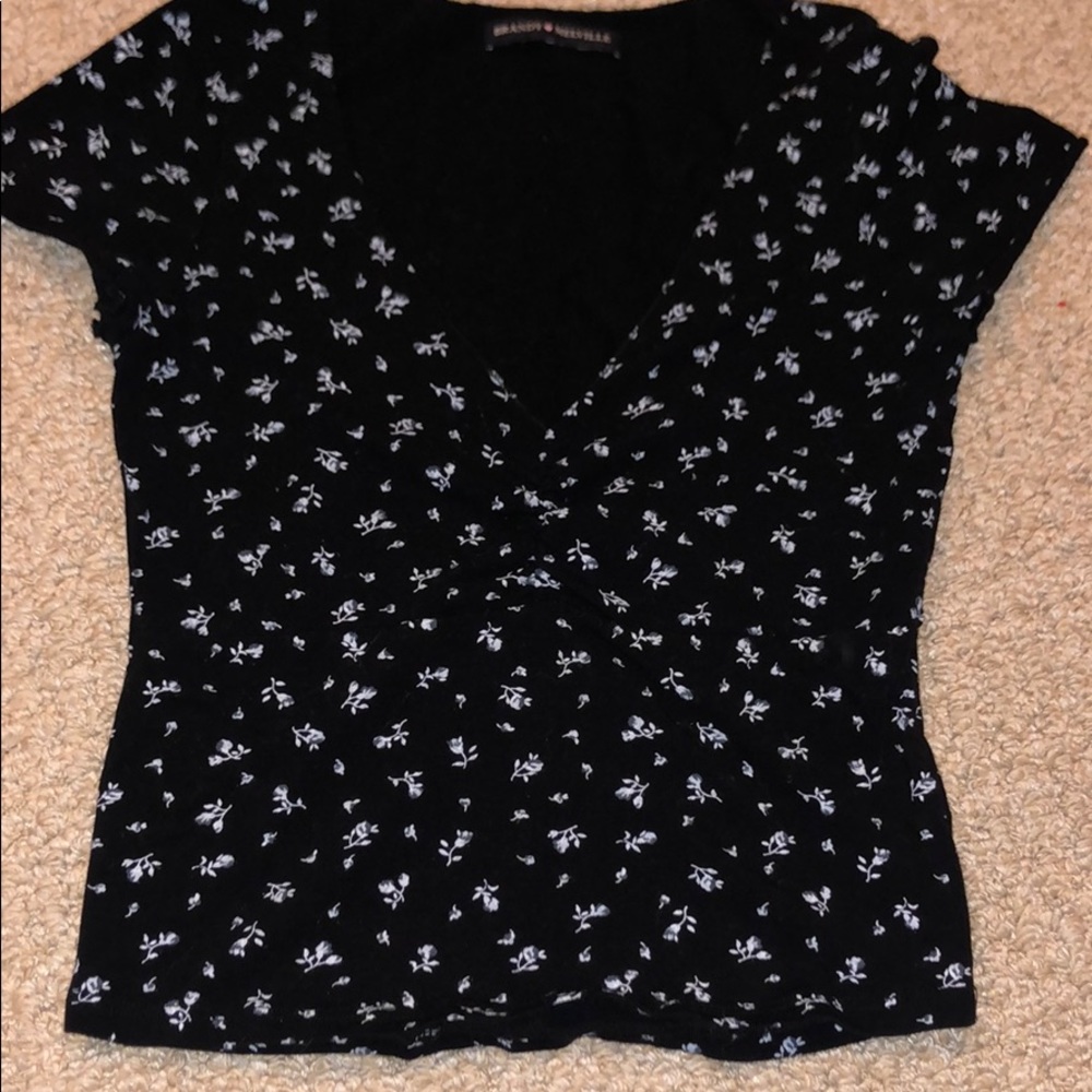 ❌SOLD❌RARE brandy Melville floral gina top